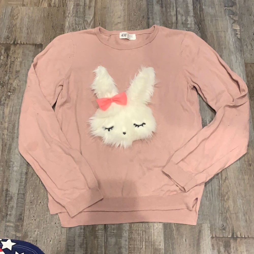 H & M bunny sweater worn once.